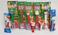 9pc CHRISTMAS TIME PEZ DISPENSERS