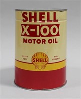 SHELL X-100 MOTOR OIL CAN