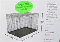 XL MidWest Double Door Folding Metal Dog Crate