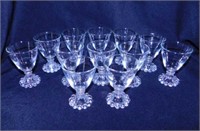 12 Boopie cocktail glasses, 4" tall