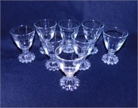 8 Boopie cocktail glasses, 4" tall