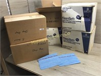 6 BOXES OF BLUE DISPOSABLE SHOP RAGS