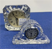 Mikasa , Waterford Crystal Desk Clocks