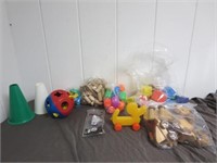 Large Collection of Vintage Toddler Toys -Wooden