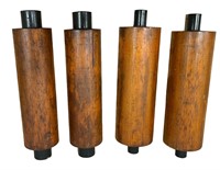 Four Antique Wood Foundry Molds