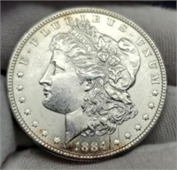 1884 Morgan Silver Dollar Gem BU
