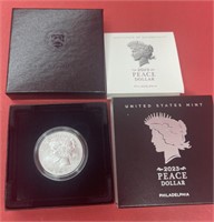 2023-P Peace Silver Dollar Unc. w/