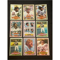 Approx. 600 1980 Topps Football Cards With Stars