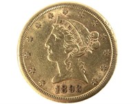 1893-S $5 Gold Half Eagle