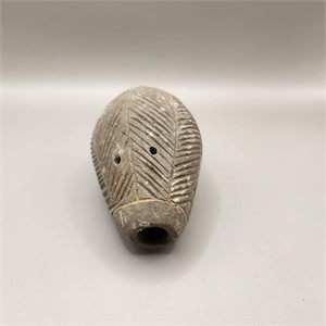 Stone Ocarina artifact w/ 2 holes on top