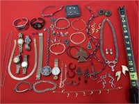 Costume Jewelry, Wrist Watches, Necklaces,