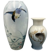 Royal Copenhagen Bird & Fish Vases
