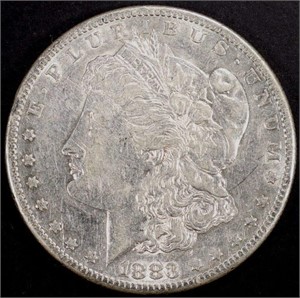 1883-S MORGAN DOLLAR XF/AU