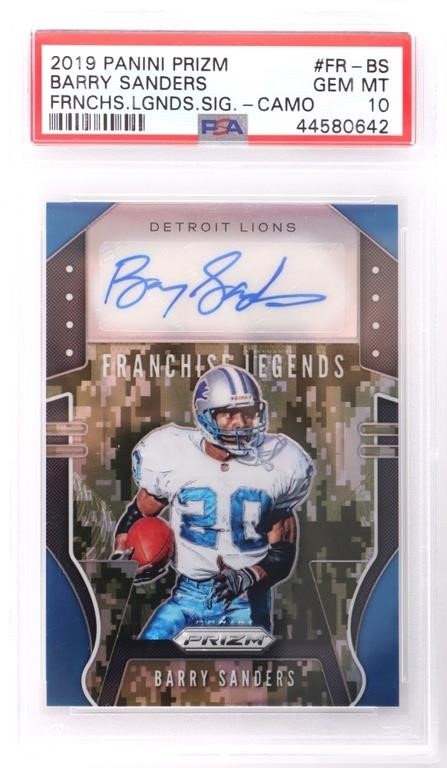 2019 PANINI PRIZM BARRY SANDERS FR-BS 07/10