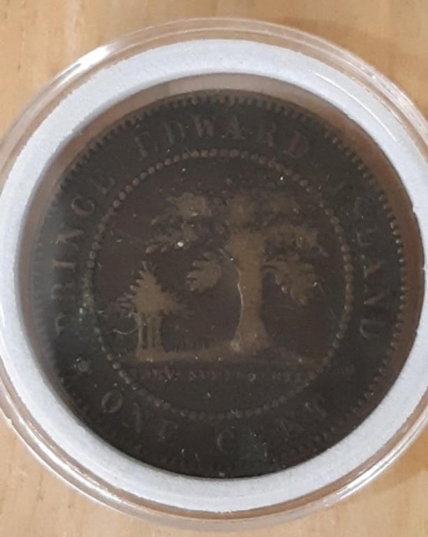 1871 Prince Edward Island Large Penny
