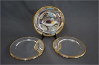 10 Gold Rim Silverplate 12' Chargers