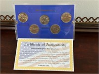 2001 P State Quarter Set - Uncir. W/COA