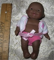Tiny 6" Black Baby Doll