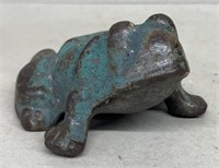 Cast-iron frog, original paint