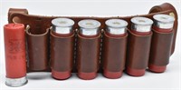 (6rds) Win 12 Ga Shotshells in Leather Carrier