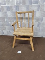 Vintage kids wood chair