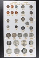 US COIN COLLECTION IN CASE - MANY SILVER COINS