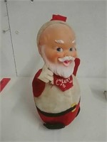 Vintage Santa doll with bell ringer belly