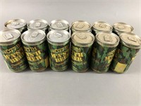 2 6 Packs Vtg MASH 4077th Beer Cans