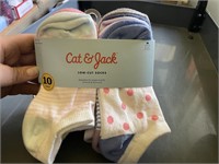 size 9 to 2.5 cat & jacki 10 pack set of socks