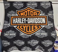 Harley Davidson Fleece Throw