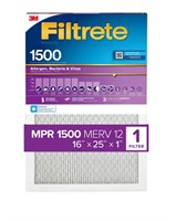 Filtrete 16-in W x 25-in L x 1-in 12 MERV 1500