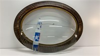 Early 1900’s convex glass beveled frame 24x17’’