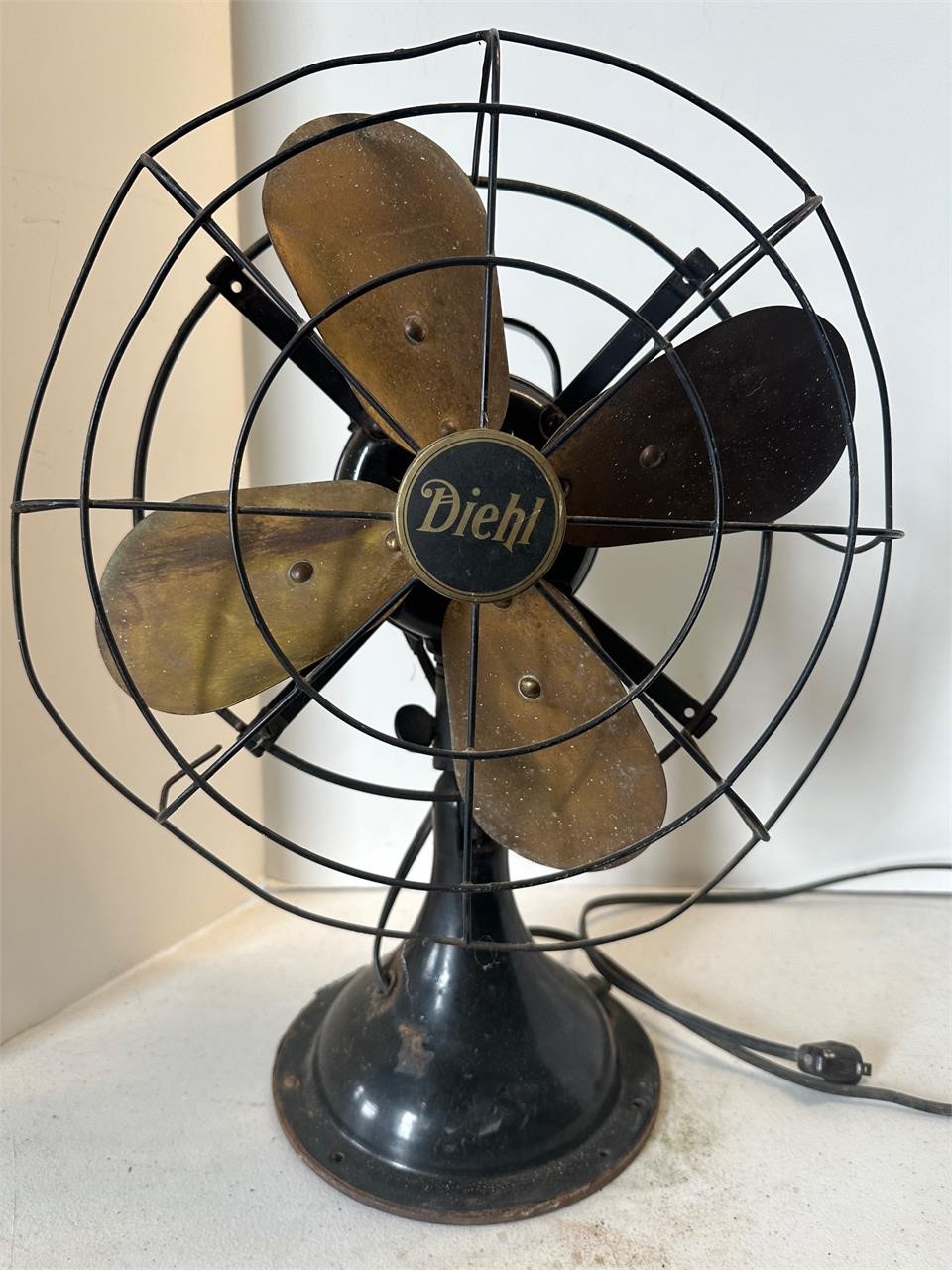 Antique Diehl electric fan