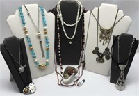 12 Fashion Necklaces & 2 Pendants (butterfly)