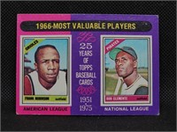 1975 Topps #204 Frank Robinson & Bob Clemente