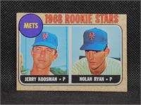 1968 Topps #177 Mets' Rookie Stars Nolan Ryan &