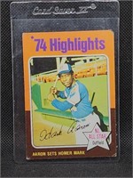 1975 Topps #1 Hank Aaron Baseball Card