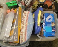 5 flats/boxes w/ sewing & other misc (see pics)