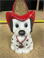 Dalmatian dog bank vintage Jasco ceramic