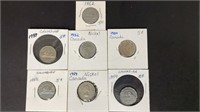 1950, 1952, 1953, 1954 & 1959 Canadian Nickels *SC