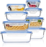 Vtopmart 8 Pack Glass Meal Prep Container with Lid