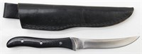 BUCK 107 Black Micarta "SCOUT" Knife w/ Sheath USA
