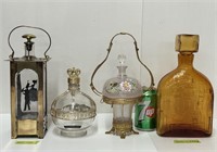 Bouteilles en verre d’époque, 1 musicale, 1