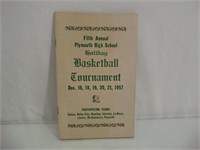 1957 Plymouth High School Basketball Program