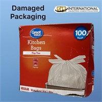 Box of 100 Kitchen Bags w Tie Flaps (20" x 20")