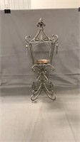 Wrought Iron Candle Stand, Lantern-Style
