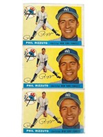 3- 1955 Topps Baseball No 189 Phil Rizzuto