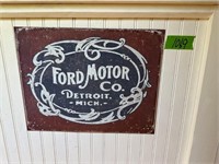 Ford Motor sign metal 16”X12”