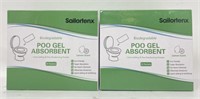 New 2 Pack of Poo Absorbent for Portable Toilet,