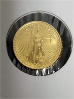 1987 $5 1/10 Oz American Gold Eagle-2nd Year Issue